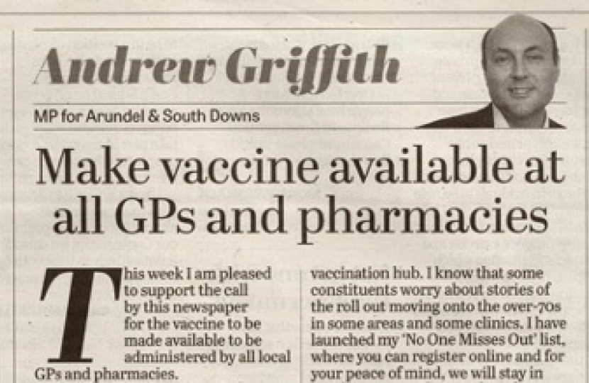 Make vaccines available at all GPs and pharmacies