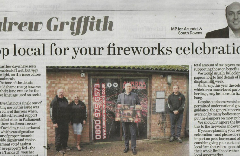 Shop local for your fireworks celebrations