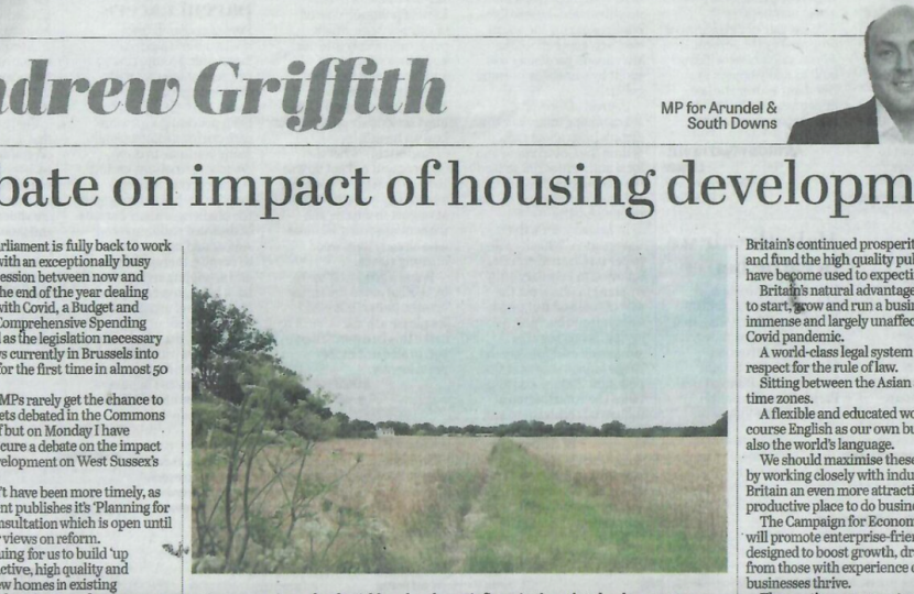 Debate on impact of housing development