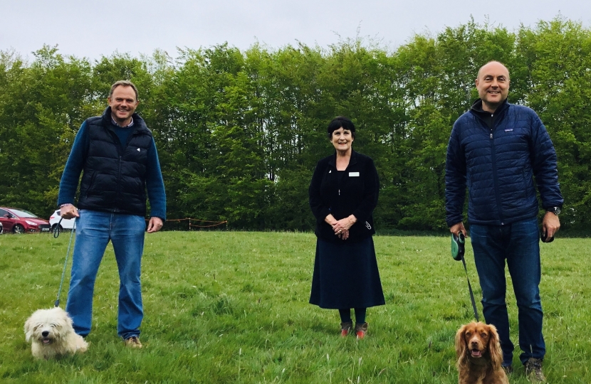 Nick Herbert CBE, Lord of South Downs, Di Levantine, founder and CEO of The Sussex Snowdrop Trust, Andrew Griffith MP