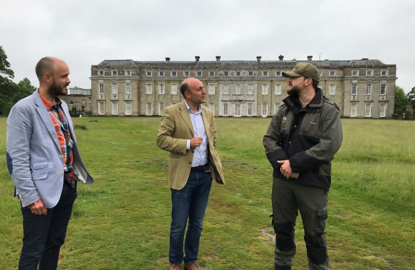 Adam Hastie, General Manager, Andrew, Martyn Burkenshaw, Head Gardener.