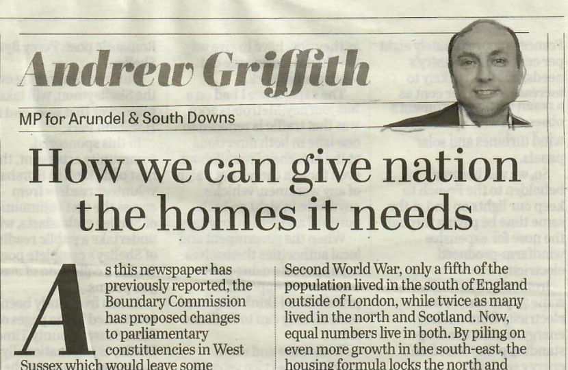 Andrew's column in West Sussex newspapers 22nd July