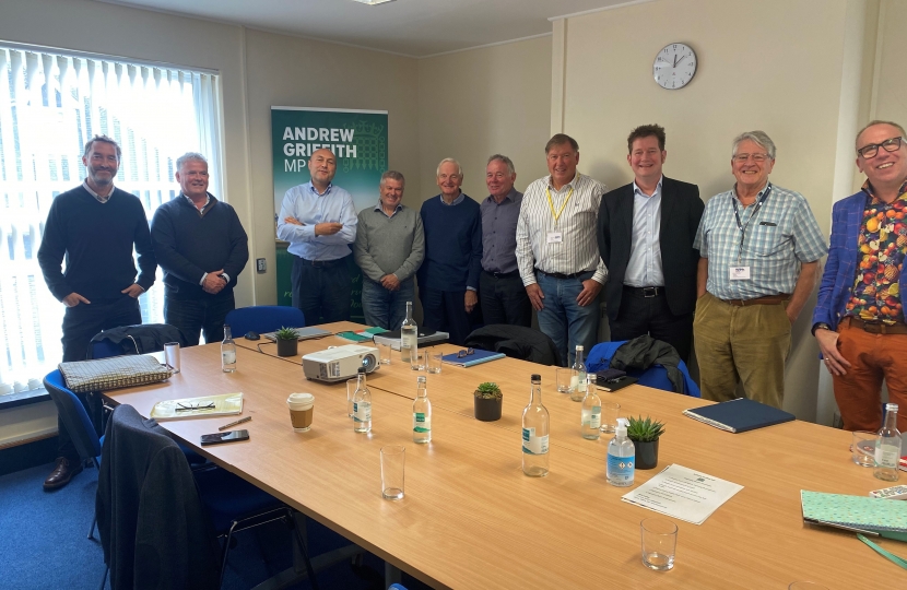 Andrew with the Board members of Community Land Trusts, South Downs National Park Authority and Action in Rural Sussex