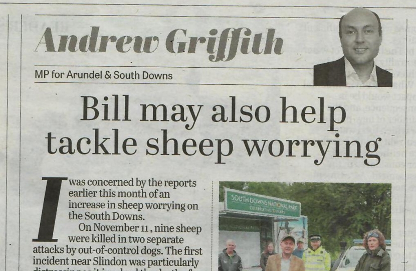 Andrew's column in West Sussex newspapers 24th June