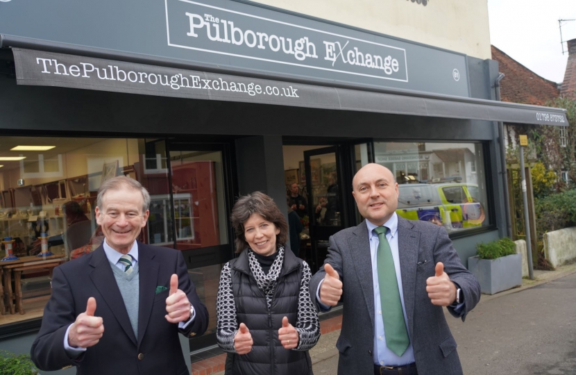 Cllr Ian Hare, Elizabeth Hunt, Andrew Griffith 