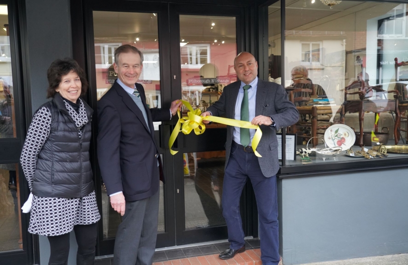 Elizabeth Hunt, Cllr Ian Hare, Andrew Griffith 