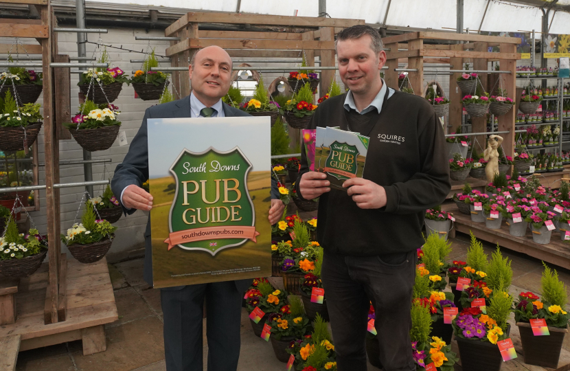 Andrew and Squires centre manager Chris Dartnell 