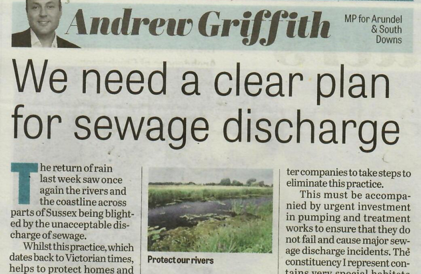 Andrew's column in West Sussex newspapers 25th August