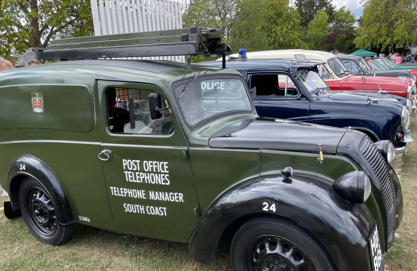 Vintage Post Office truck at Wisborough Green fete