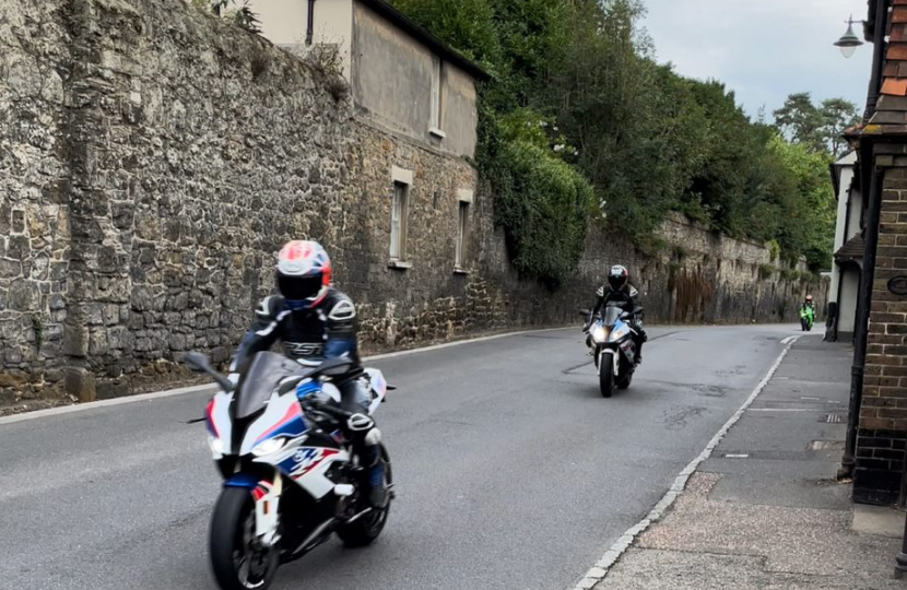 Motorbikes on North Street