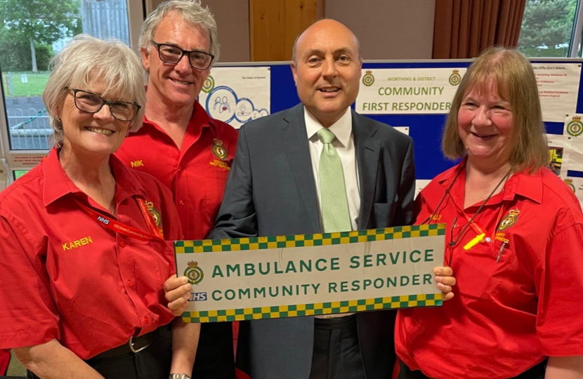 Andrew pictured with Sally, Nik and Karen.