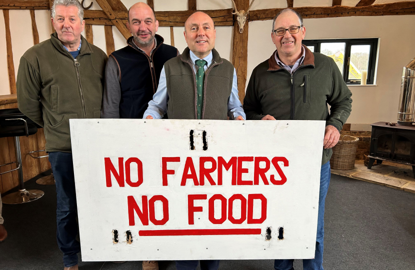 Andrew with South Downs farmers 