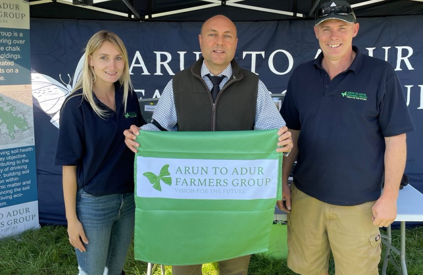 Andrew at West Grinstead Ploughing Match with Arun to Adur Farmers Group