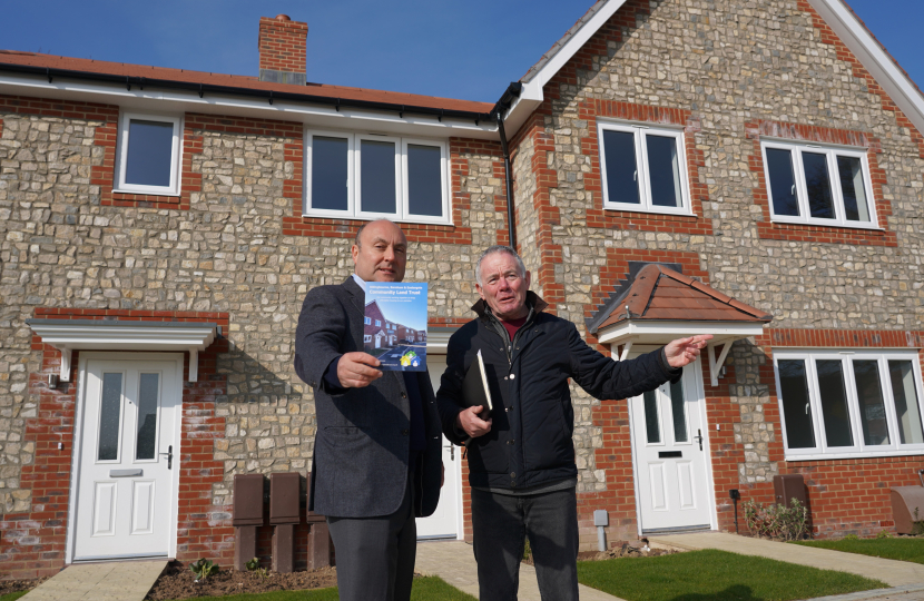 Andrew Griffith MP and Mike Link at Wings Wood 