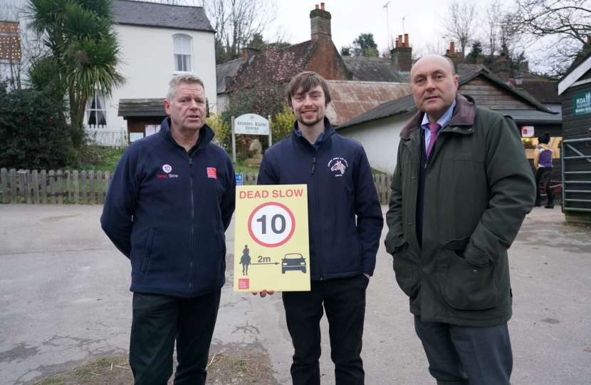 Alan Hiscox (BHS), Rory Leggett, Arundel Riding Centre, Andrew Griffith MP