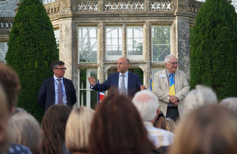 Andrew Griffith addressing guests