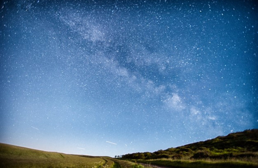 Library photo - Dark Skies ove South Downs 