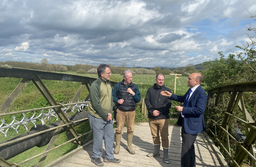 Andrew on White Bridge over River Adur 