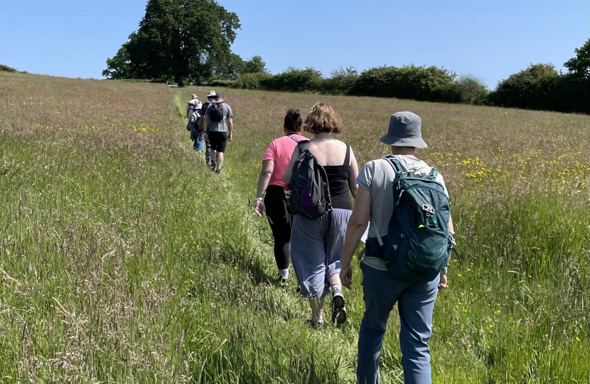 Walkers on the annual Poddle for Wey and Arun Canal Trust 