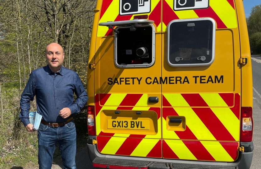 Andrew with Speed camera