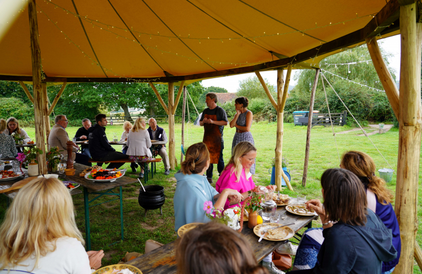 Stella and Griff of Woodfire Campsite in Graffham 