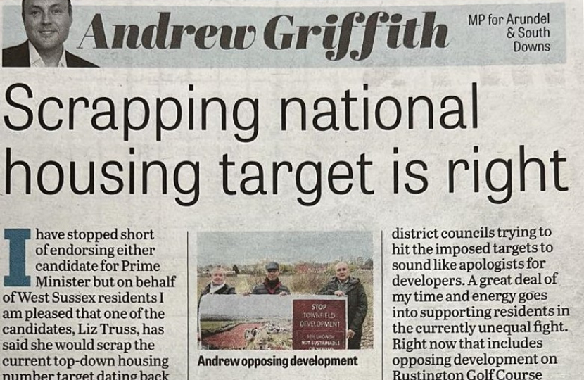 Andrew's column in West Sussex newspapers 18th August