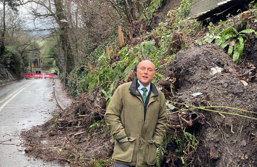 A29 landslip with Andrew