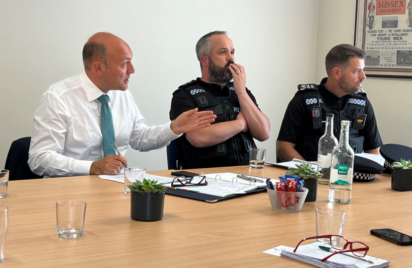 Andrew with Inspector Neil Durkan and Police Sergeant Brett Holden