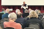 Andrew speaking to Steyning residents at the Annual Parish Meeting