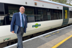 Andrew Griffith MP at Barnham station