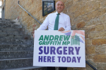 Andrew Griffith MP at his Midhurst surgery for constituents 