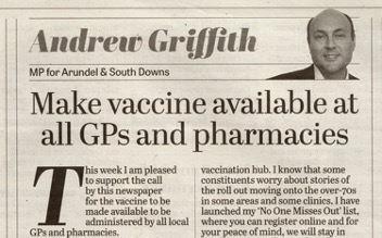 Make vaccines available at all GPs and pharmacies