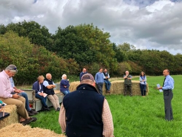 Andrew joins local farmers in the first ‘Farmers in the field’ meeting