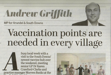 Andrew's column in Sussex newspapers 11th February