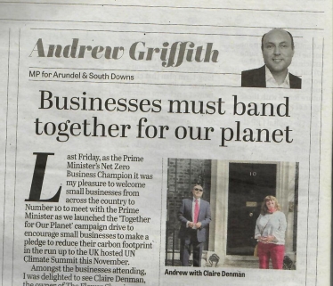 Andrew's column in Sussex newspapers 3rd June