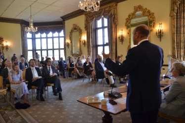 Andrew addressing delegates at SussExport (photo credit: Wilton Park)