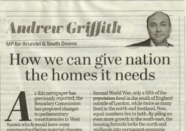 Andrew's column in West Sussex newspapers 22nd July