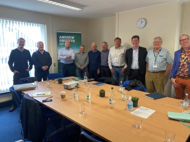 Andrew with the Board members of Community Land Trusts, South Downs National Park Authority and Action in Rural Sussex