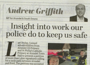 Andrew's column in West Sussex newspapers 7th October