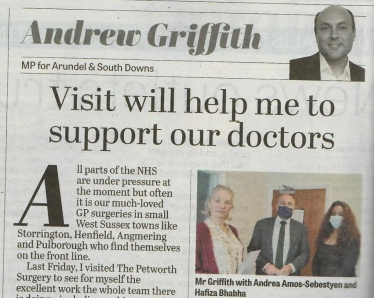 Andrew's column in West Sussex newspapers 4th November