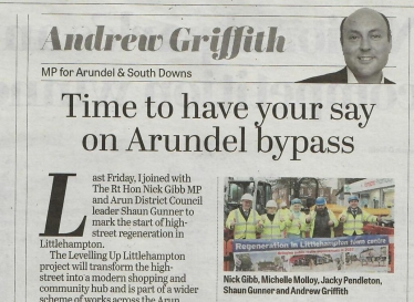 Andrew's column in West Sussex newspapers 13th January 