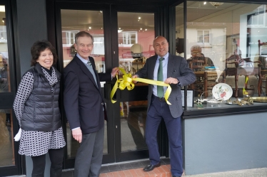 Elizabeth Hunt, Cllr Ian Hare, Andrew Griffith 