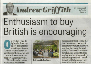 Andrew's column in West Sussex newspapers 30th June