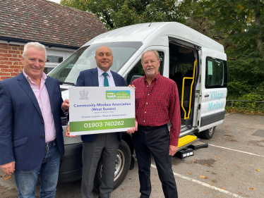 ANdrew with Gerry Toner, Chairman, and Alex Dolby, Fleet Manager