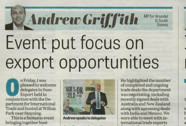 Andrew's column in West Sussex newspapers 14th July 