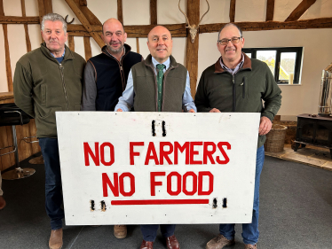 Andrew with South Downs farmers 