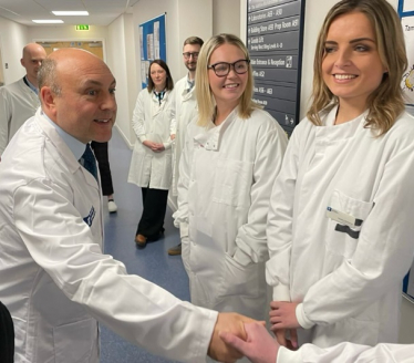 Andrew Griffith meeting apprentices 