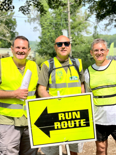 Andrew Griffith pictured with Kent and Jeremy Haworth.