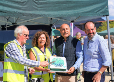 Andrew Griffith at CPRE Countryside Day at Knepp Estate 