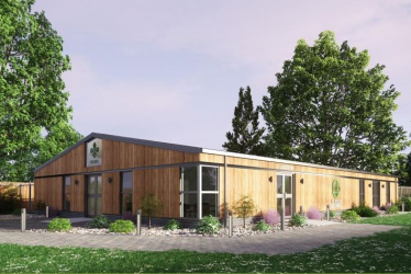 Artists image of proposed Henfield Scouts Community Centre